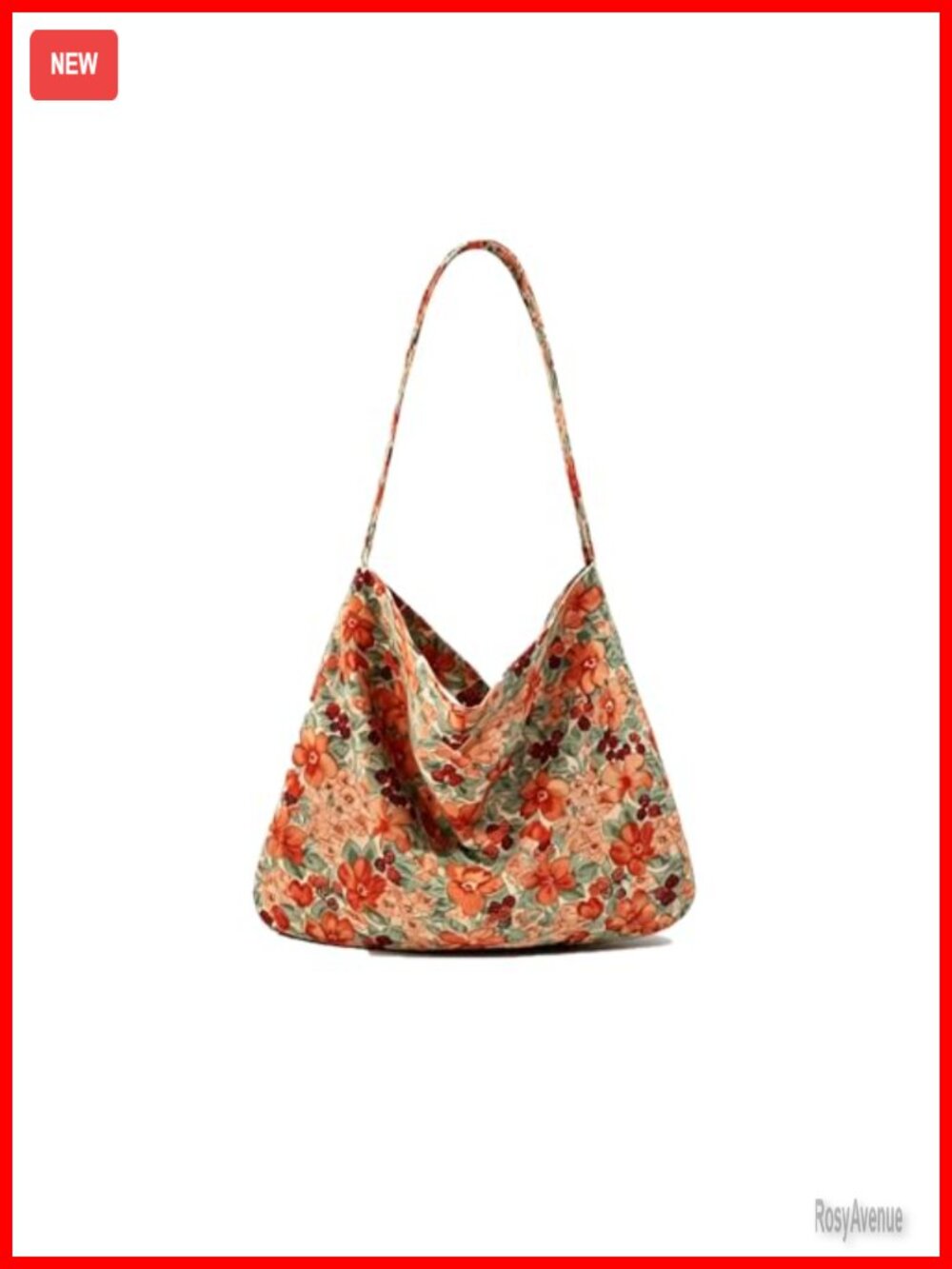 Large Capacity Canvas Hobo Tote Bag Casual Soft Crossbody Shoulder Purse